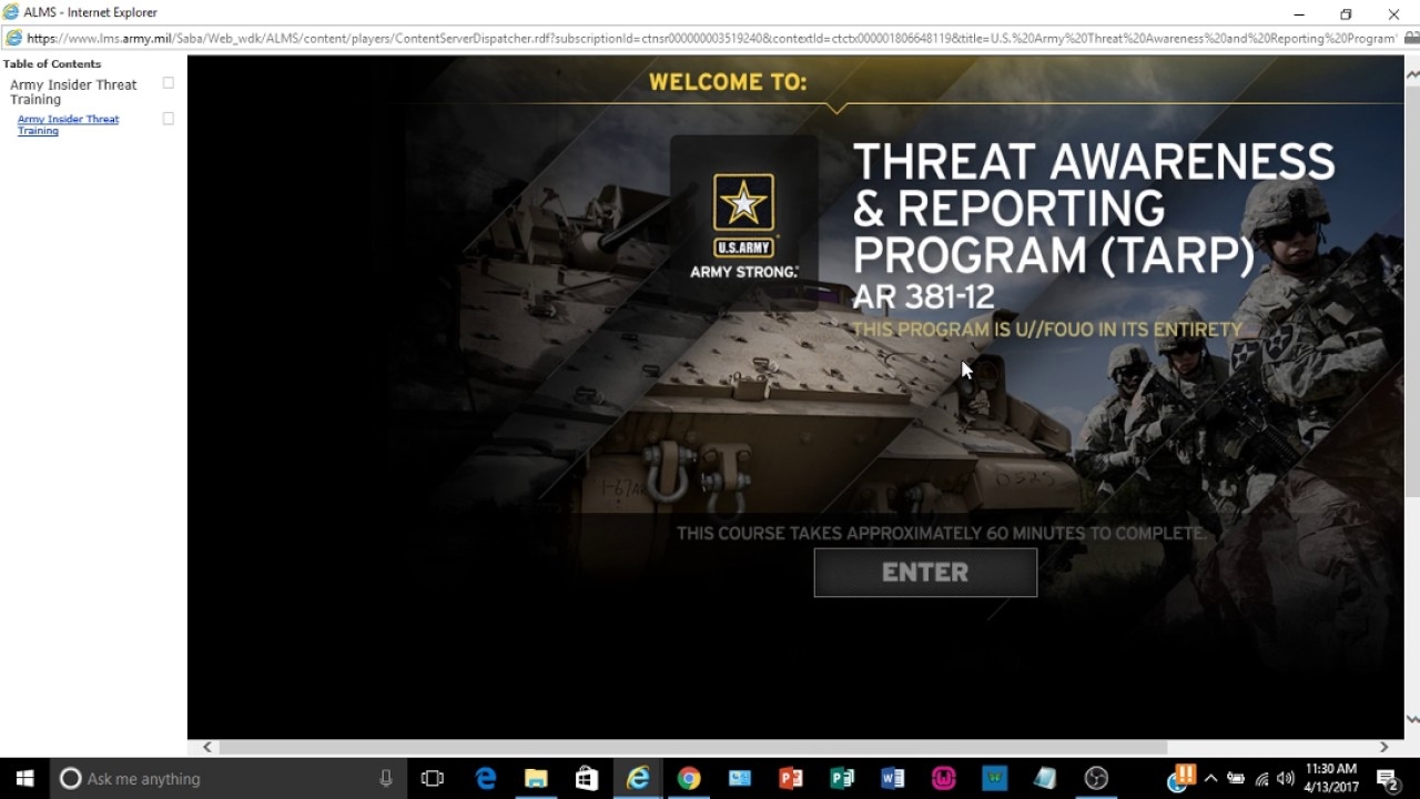 Alms And Army