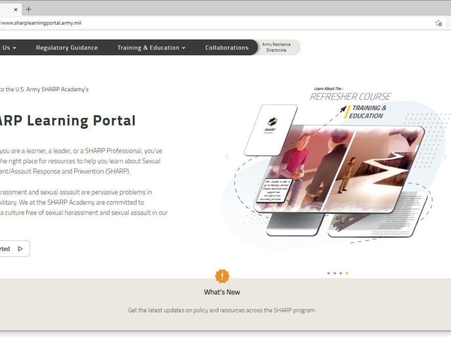 Army Launches New SHARP Learning Portal Article The United States Army