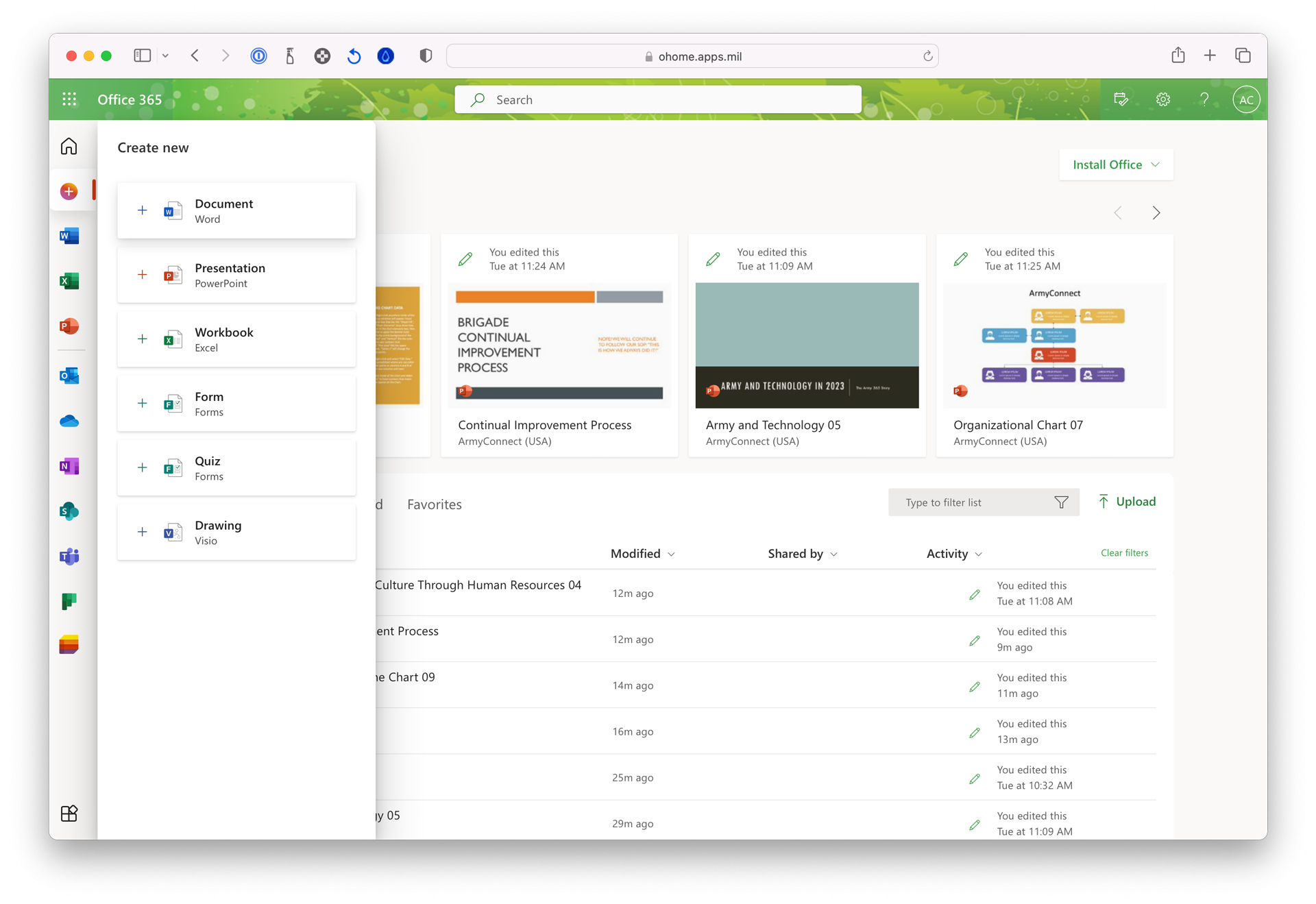 Discover The Power Of The Army 365 Dashboard Unlocking Productivity For ArmyConnect 