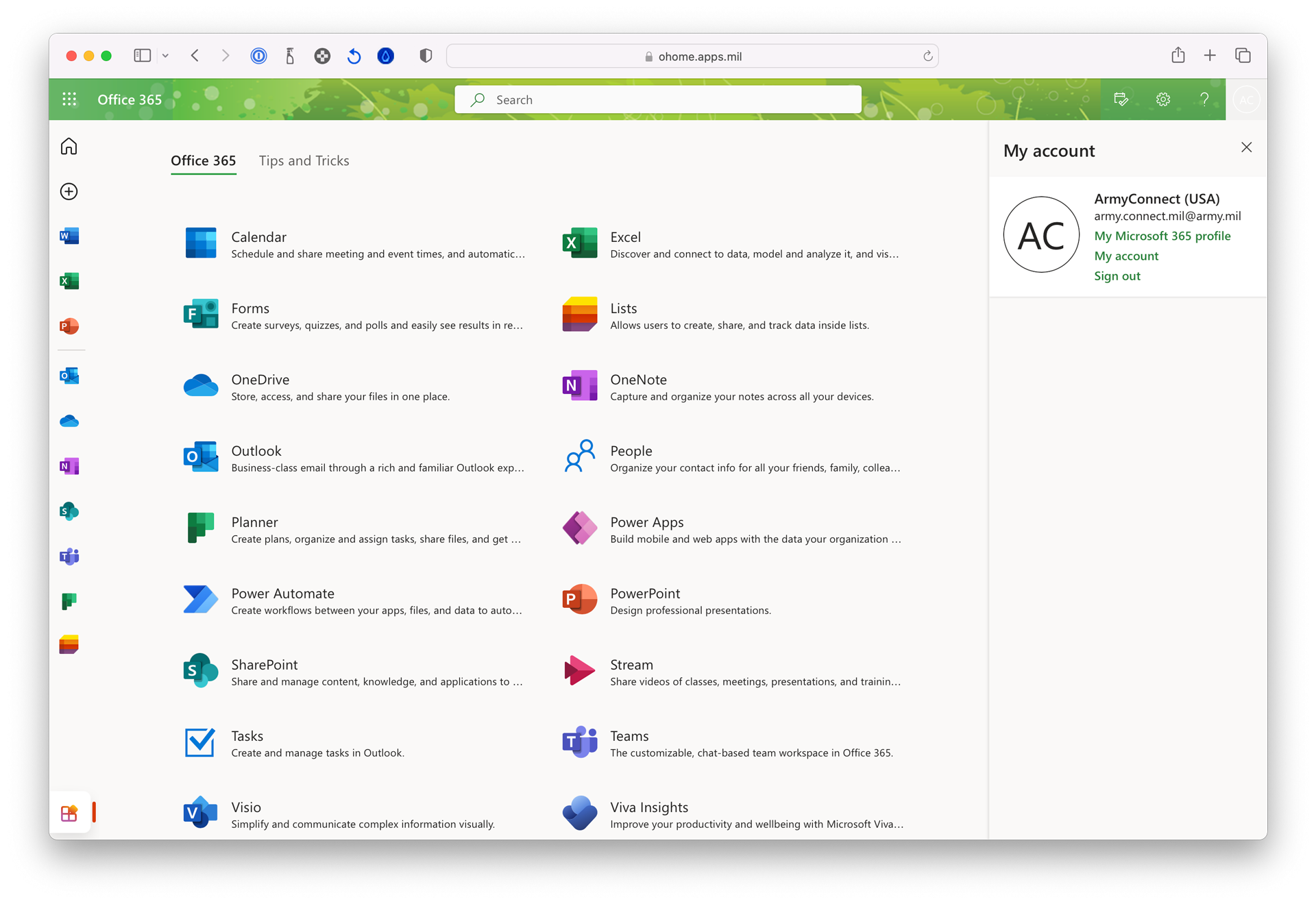 Discover The Power Of The Army 365 Dashboard Unlocking Productivity For ArmyConnect 