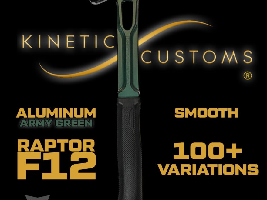 F 12 Raptor Hammer Army Green 12 Oz Kinetic Customs The Hammerstroke