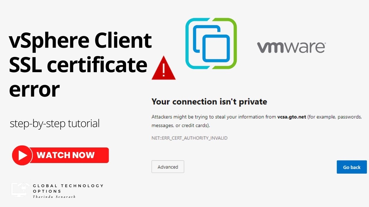 How To Resolve SSL Certificate Error In VSphere Client Step by Step Guide SSL VMware YouTube